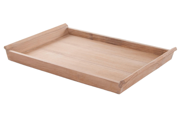 SERVING TRAY - Teak garden side table with tray by Traditional Teak - view 3